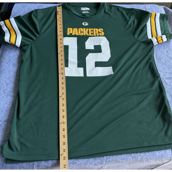NFL Mens Jersey Shirts Size XXL 2X Green Bay Packers Aaron Rodgers #12 Football - Picture 8 of 10